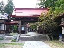 霊山神社参道石段から見上げた神門