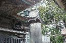 相馬太田神社木製透塀と石造透塀越に見える歴史が感じられる本殿